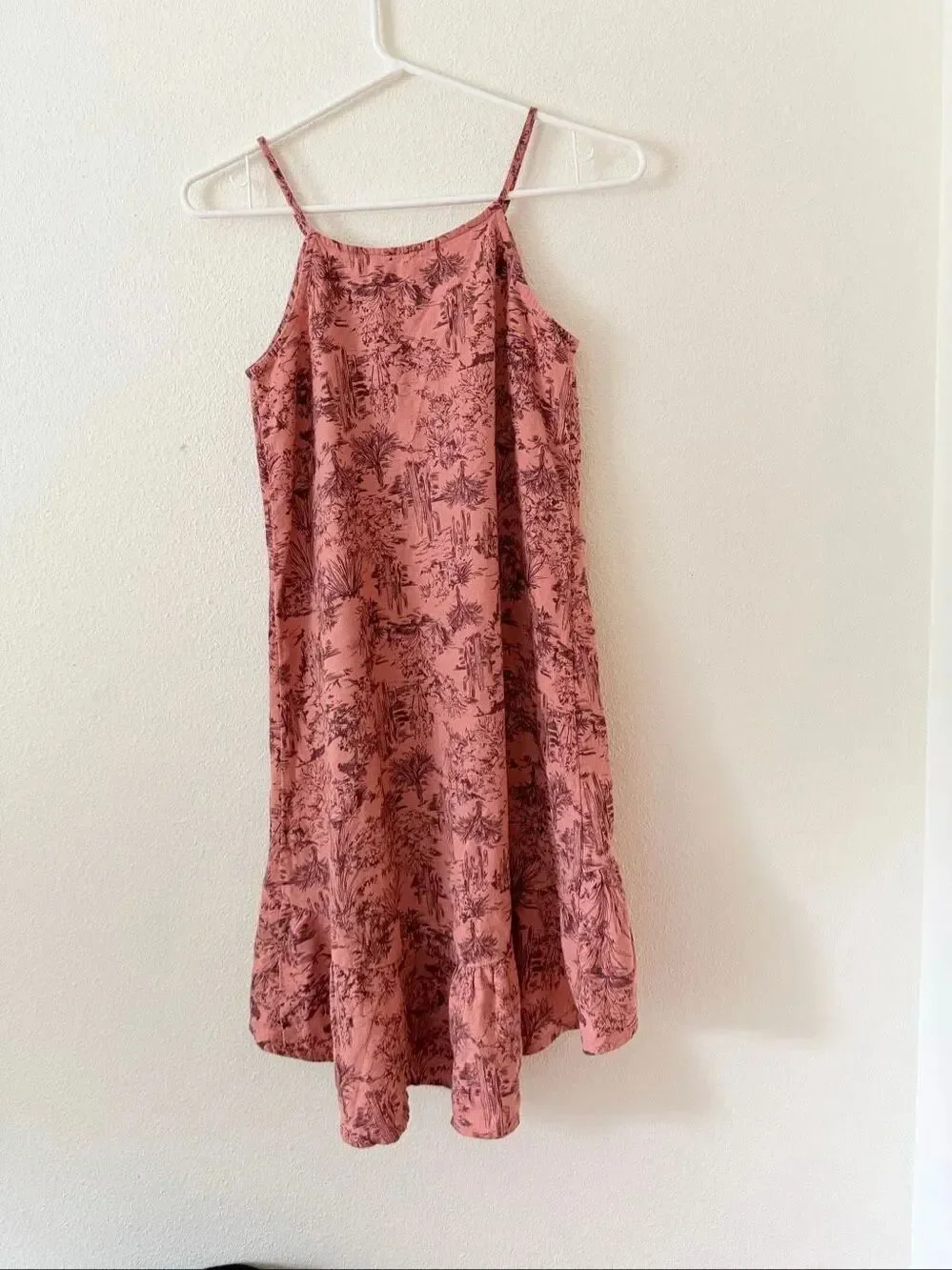 Old Navy Printed Linen-Blend Hi-Lo Dress for Girls size 10-12